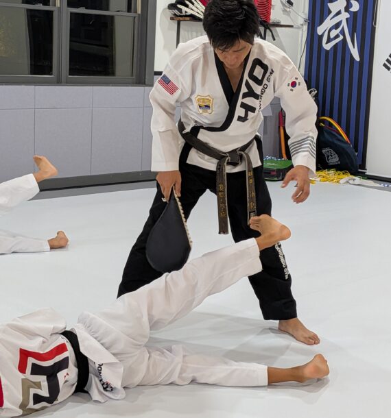 Children enjoying a kids Taekwondo class at HYO Martial Arts in Temecula